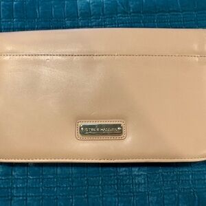 Steve Madden Beige Leather Clutch